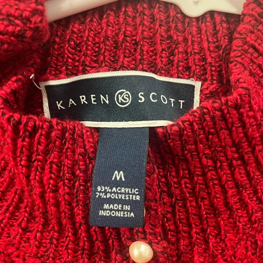 karen scott women’s sweater size medium - Picture 2 of 3